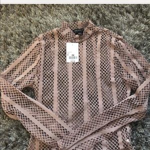 Fishnet forever 21 XL plus 2 piece